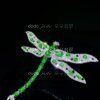 高級緬料翡翠-胸針-蜻蜓