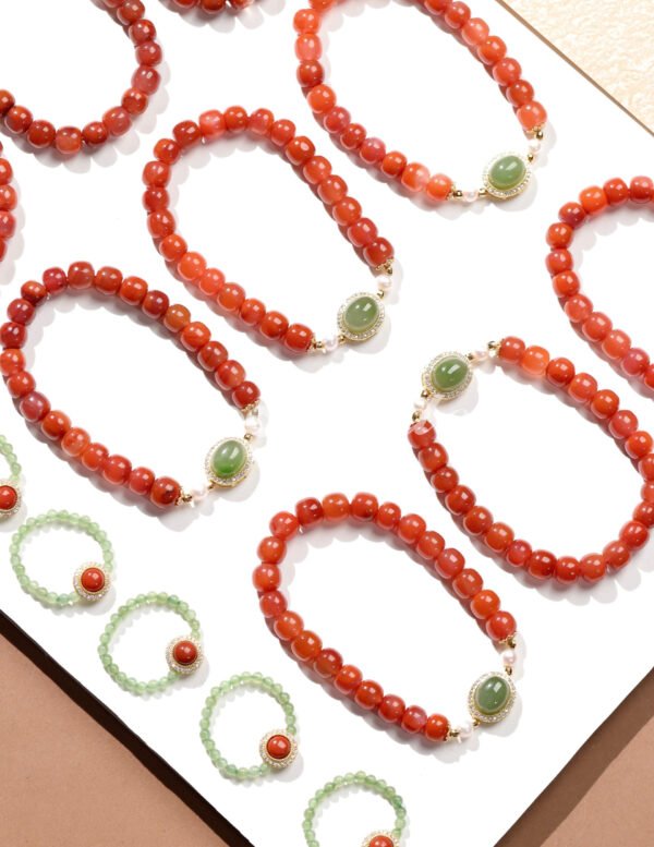 朵朵翡翠 南紅珠串