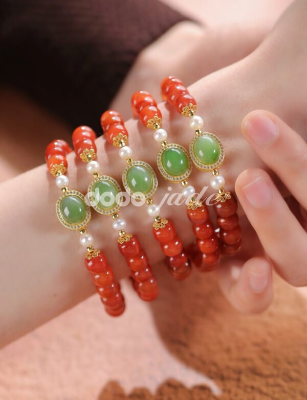 朵朵翡翠 南紅珠串