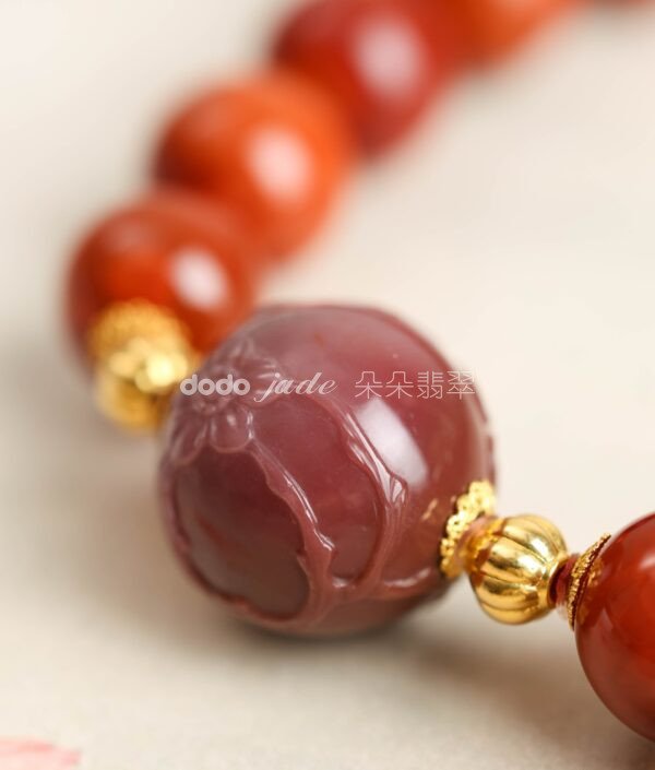 南紅精品珠串-藝術手串