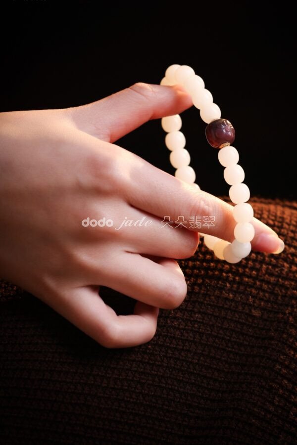 和田玉脂-國風白玉脂藝術珠串