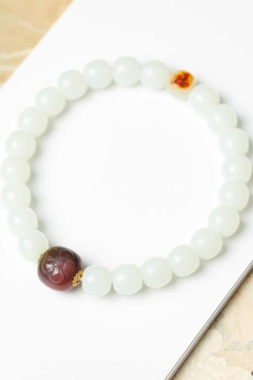 和田玉脂-國風白玉脂藝術珠串