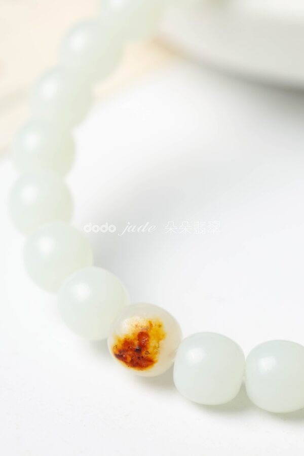 和田玉脂-國風白玉脂藝術珠串