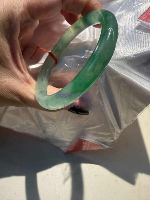 [三月上新]緬甸A貨翡翠 極品帝王綠緬甸-高冰寬版手鐲