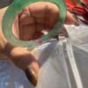 [三月上新]緬甸A貨翡翠 極品帝王綠緬甸-高冰寬版手鐲