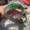 [三月上新]緬甸A貨翡翠 極品帝王綠緬甸-高冰寬版手鐲