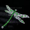 高級緬料翡翠-胸針-蜻蜓